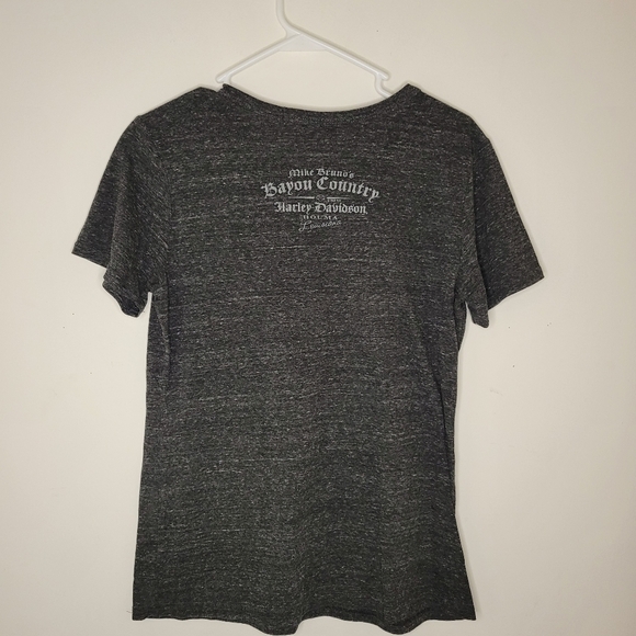 𝅺HARLEY Davidson Women’s Grey Short Sleeve Graphic T-Shirt Size (Large) - Picture 3 of 5